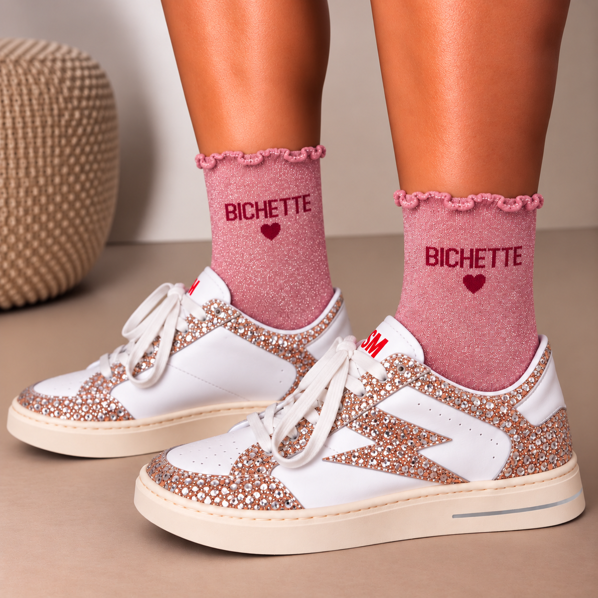 Chaussettes à paillettes