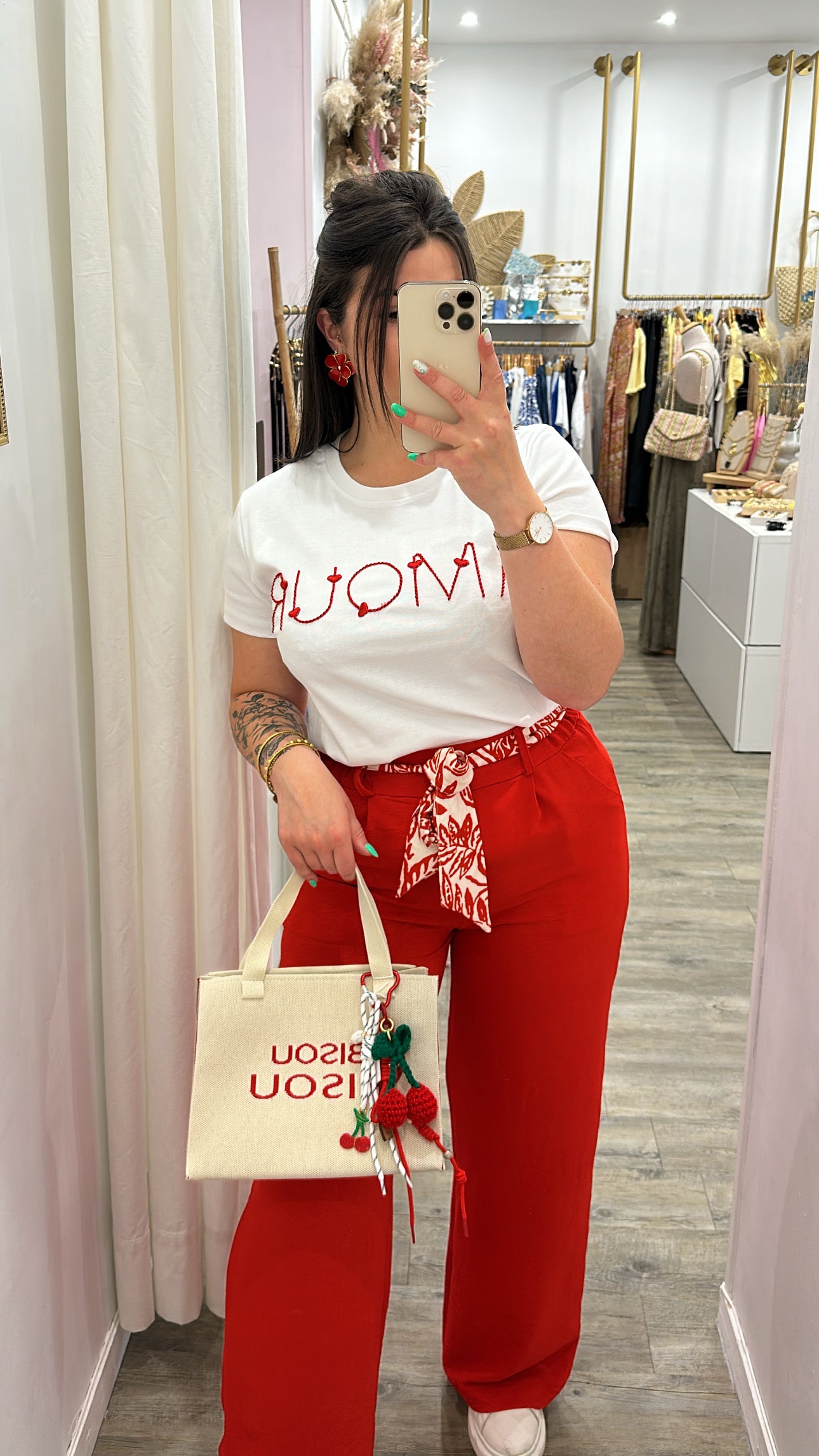 Pantalon Taly - rouge