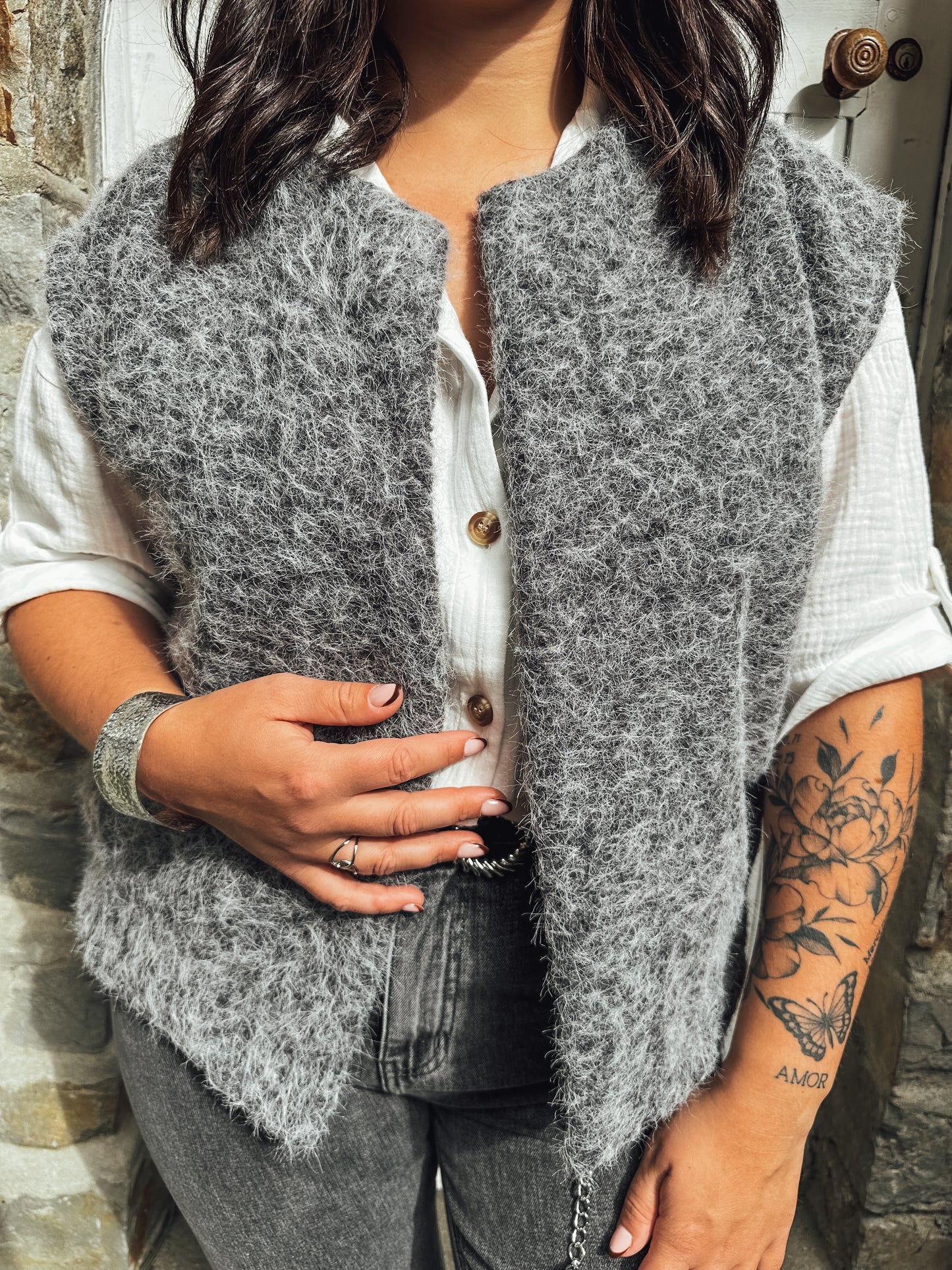 Gilet Lou - gris