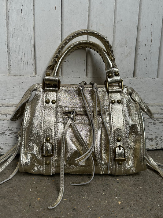 Sac Capucine en cuir irisé - small