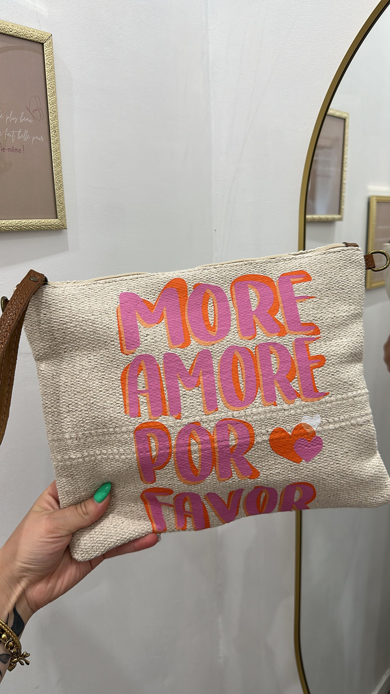 Pochette & sac « MORE AMOR POR FAVOR »