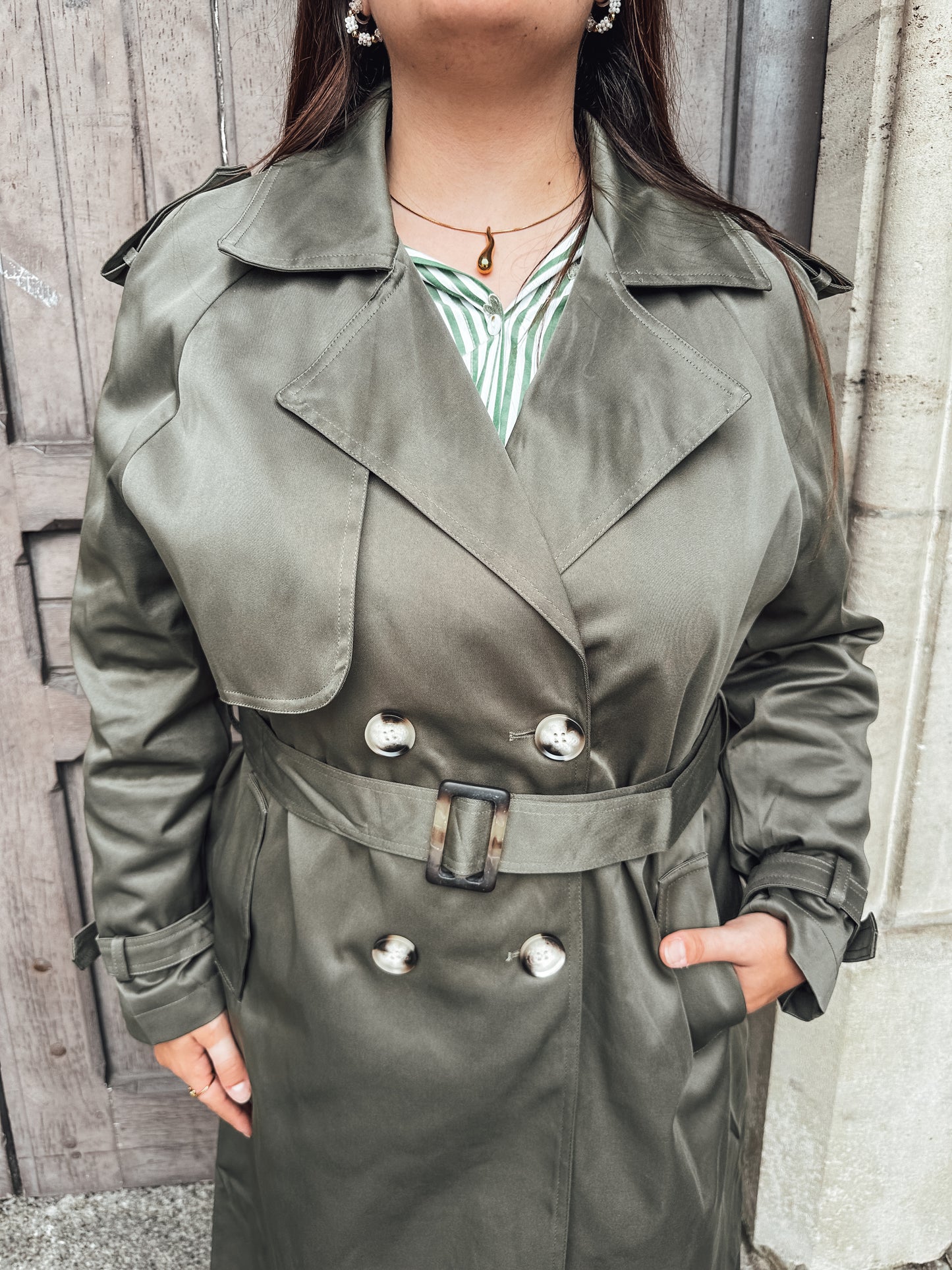 Trench Berenice - kaki
