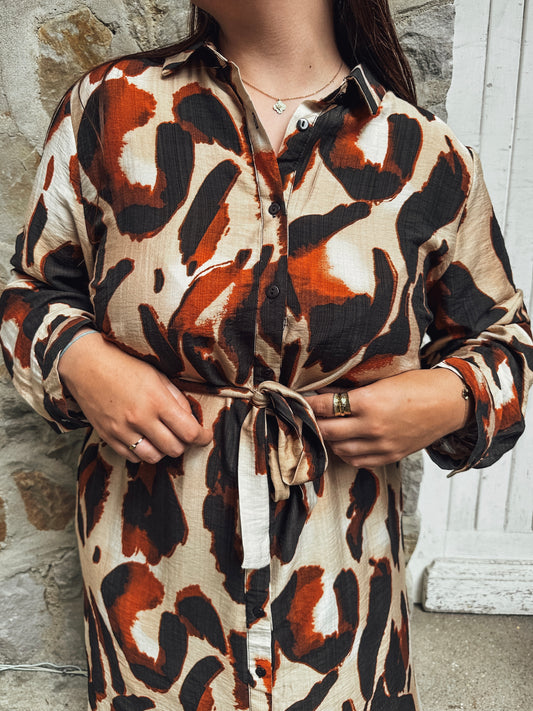 Robe Alexandra + marron