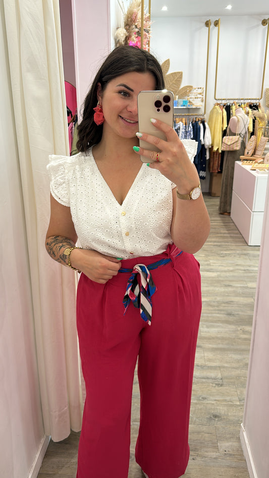 Pantalon Ina + fuchsia