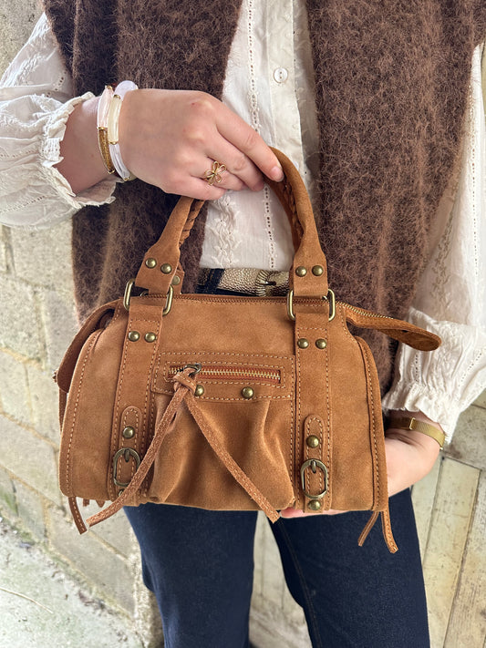 Sac cuir suedine - small