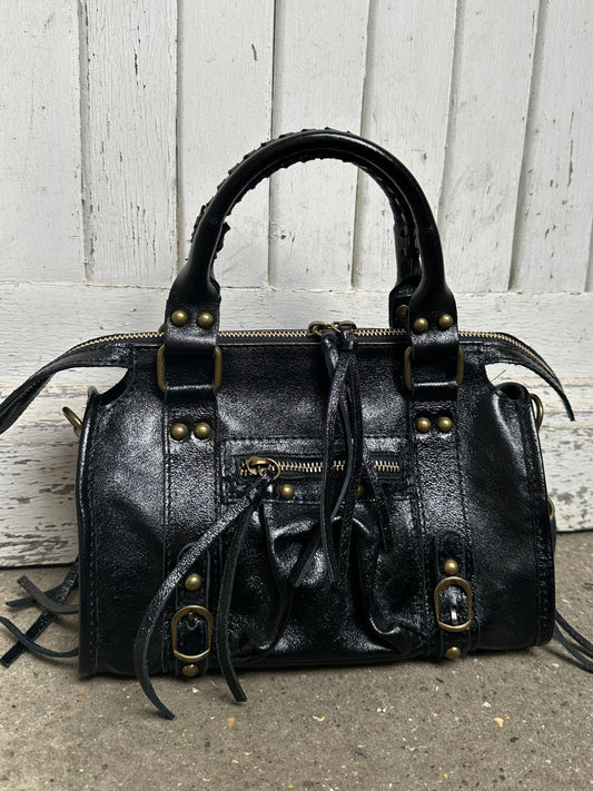 Sac Capucine en cuir irisé - small