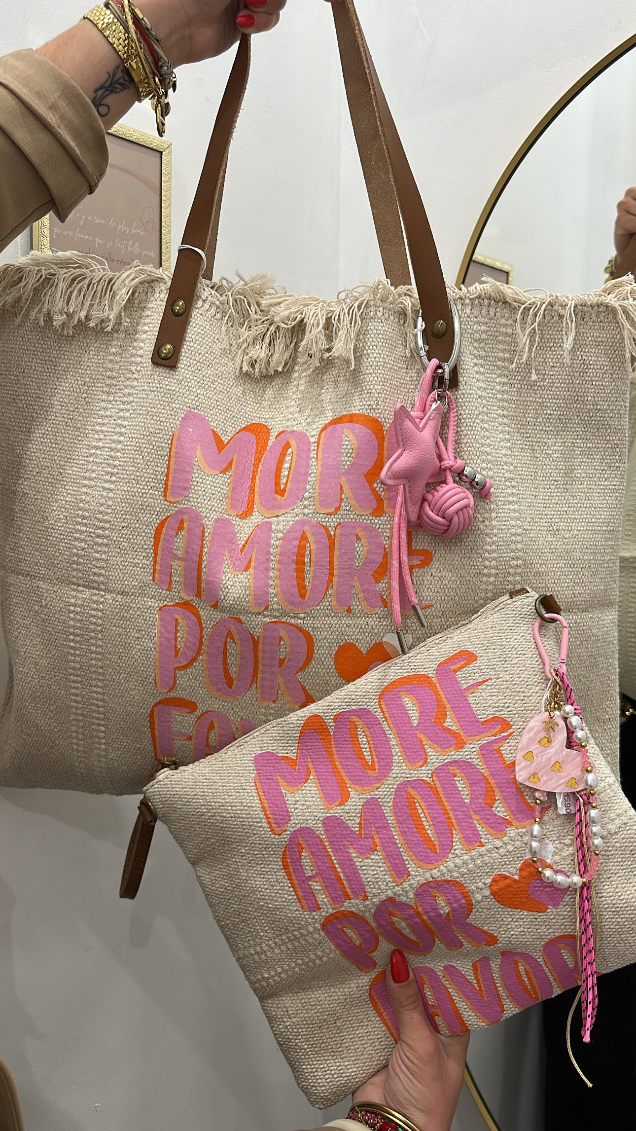 Pochette & sac « MORE AMOR POR FAVOR »