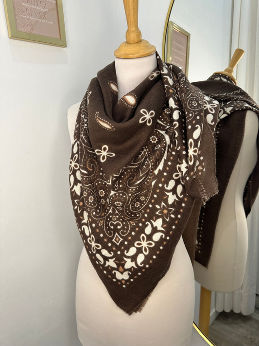 Foulard - chocolat