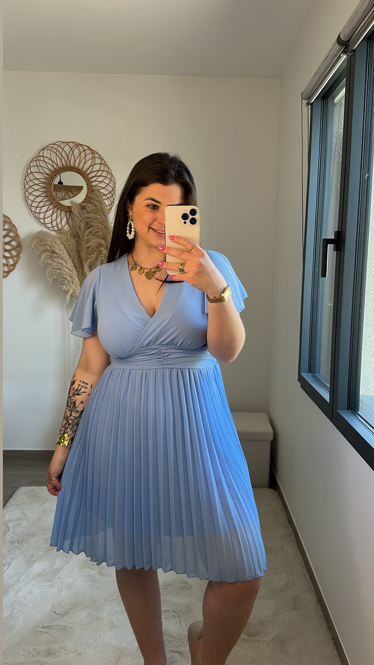 Robe Rosita - bleu ciel