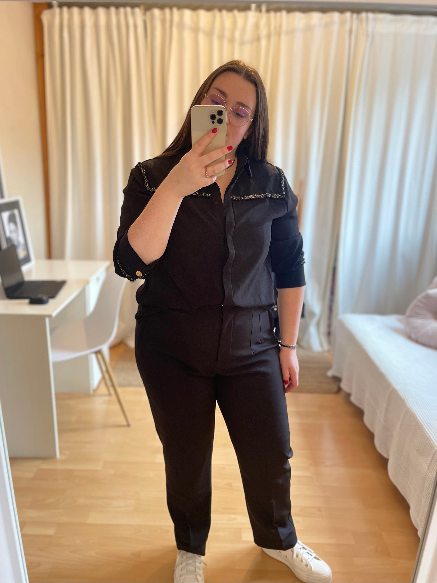 Pantalon Lou-Anne + - noir