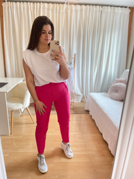 Pantalon Lou-Anne + - rose