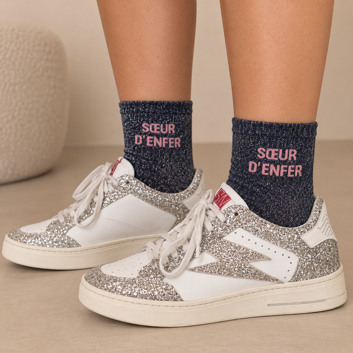 Chaussettes à paillettes