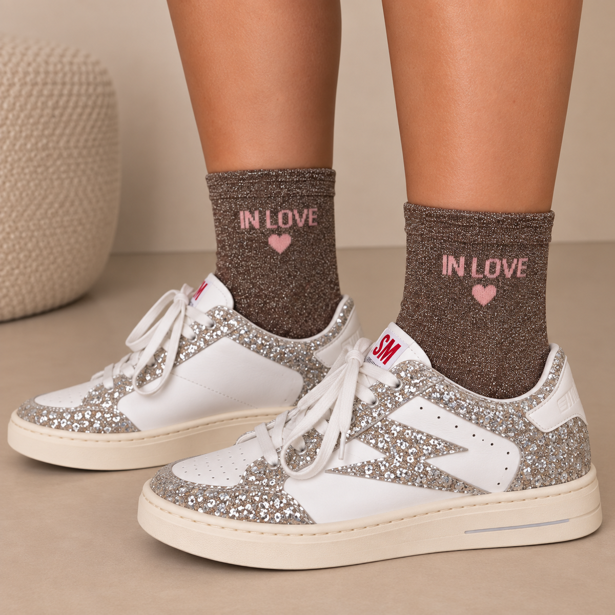 Chaussettes à paillettes
