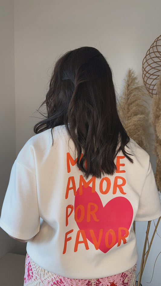 T-shirt « MORE AMORE POR FAVOR »