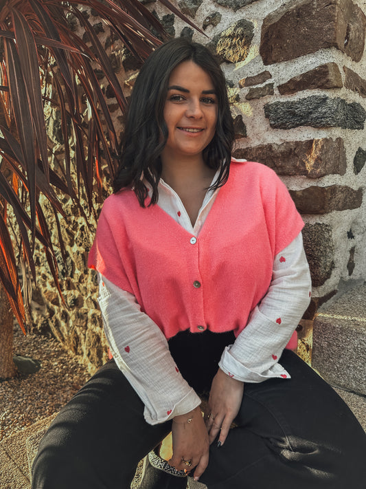Gilet Carla - fuschia