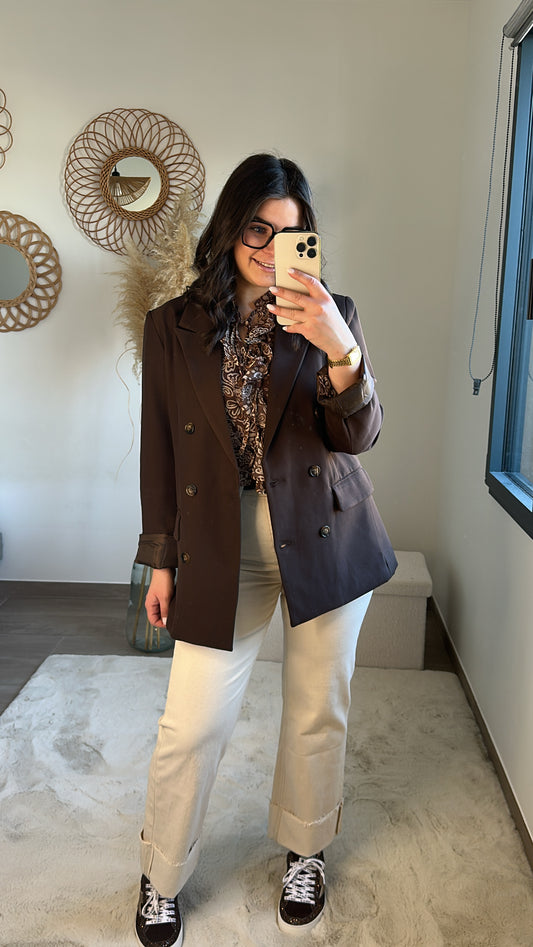 Blazer Eva - chocolat
