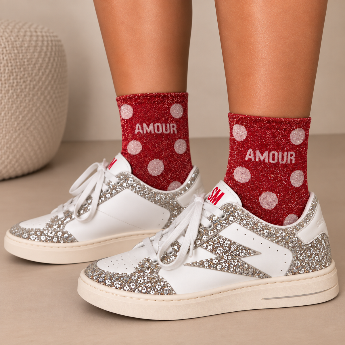 Chaussettes à paillettes