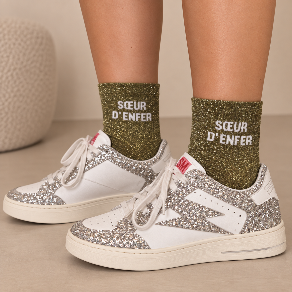 Chaussettes à paillettes