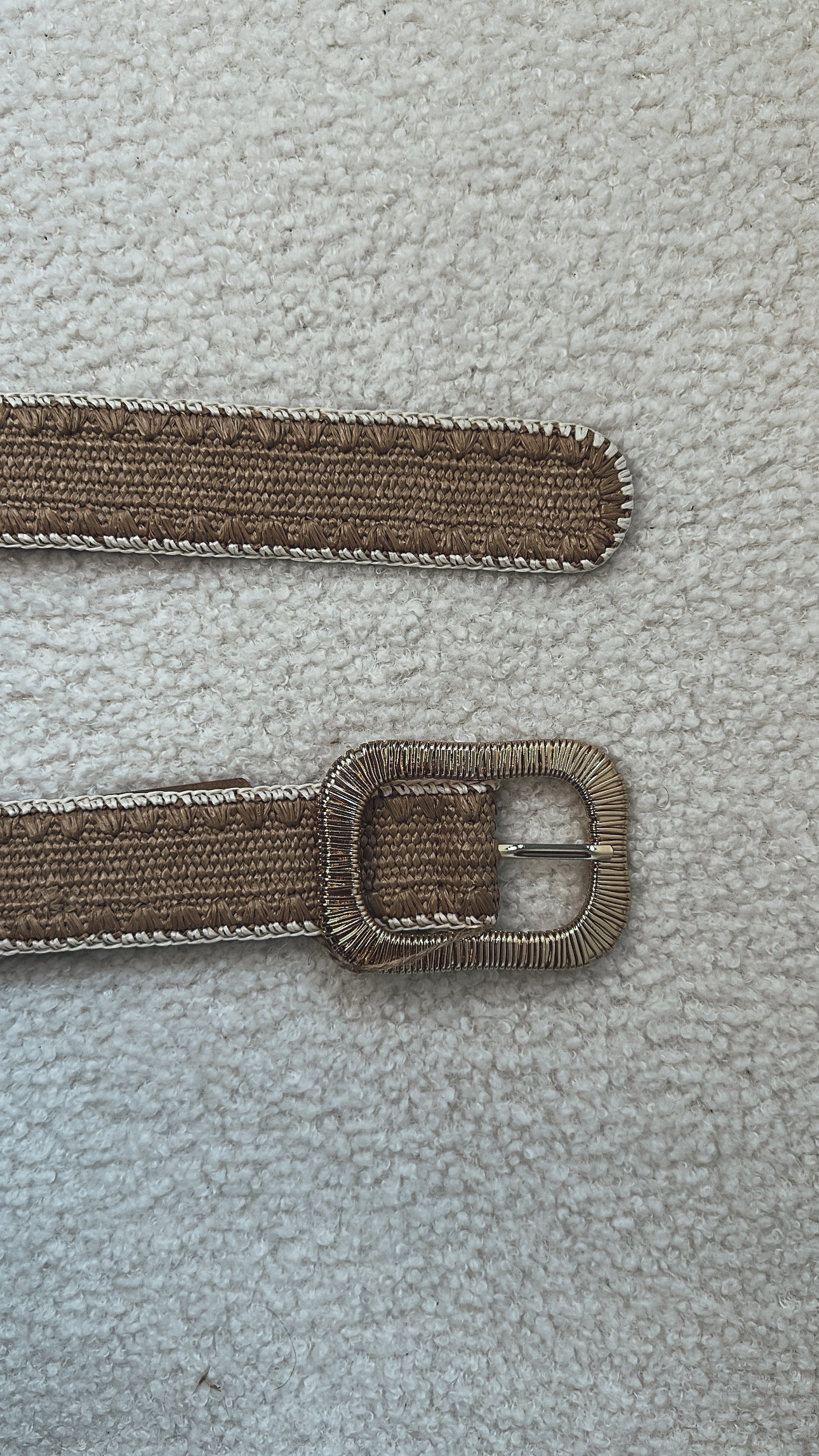 Ceinture élastique - beige