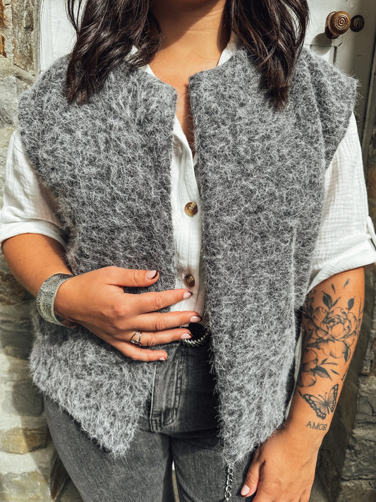 Gilet Lou - gris