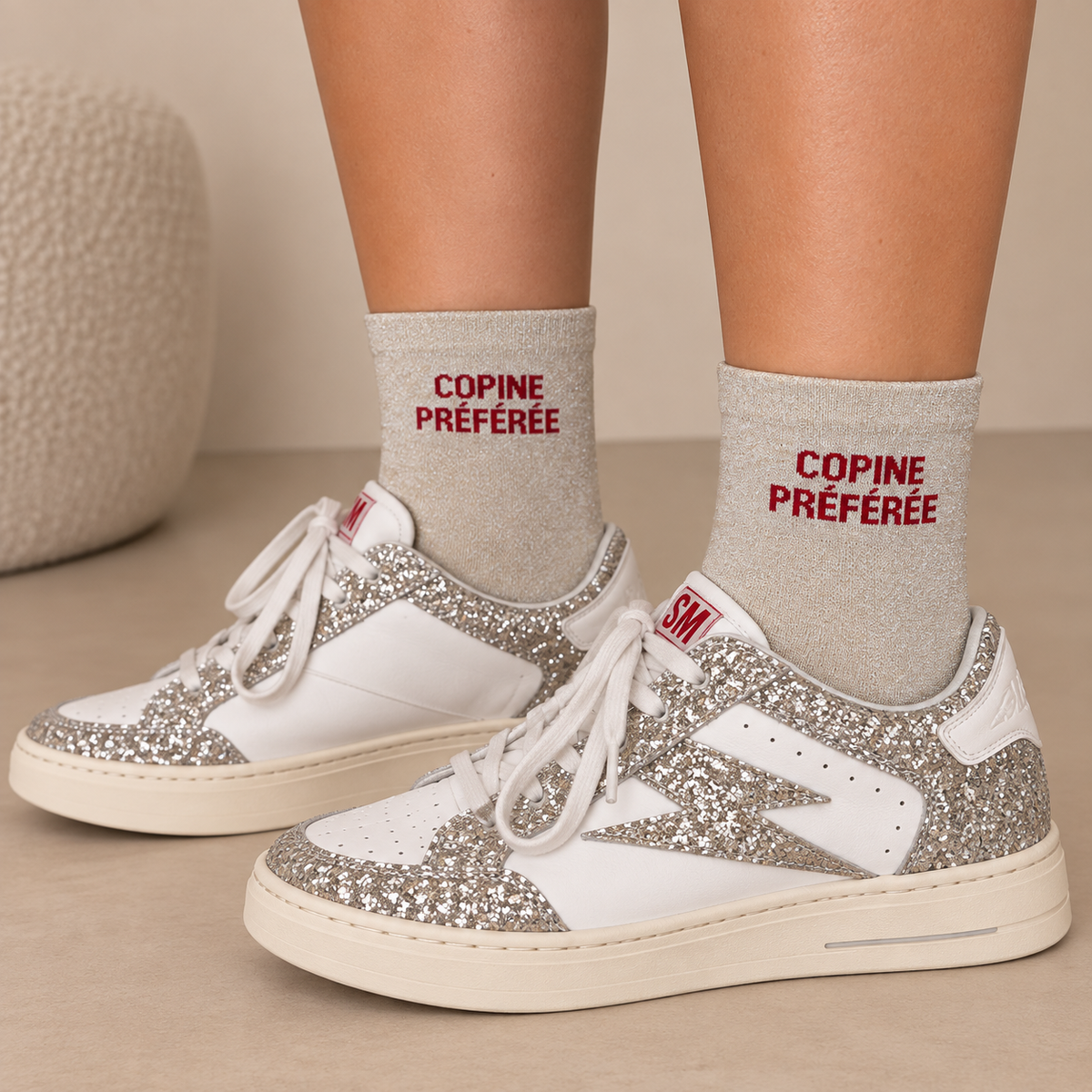 Chaussettes à paillettes