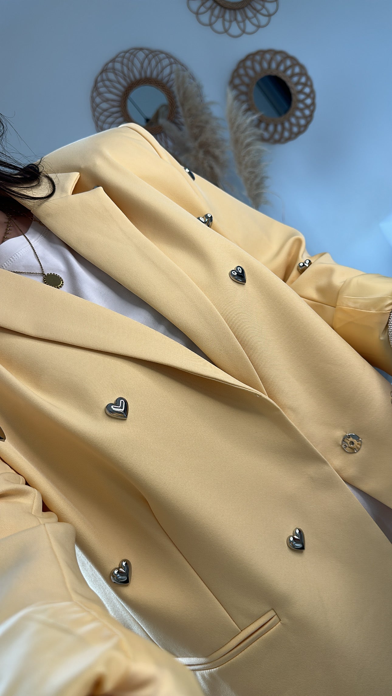 Blazer cœur - jaune