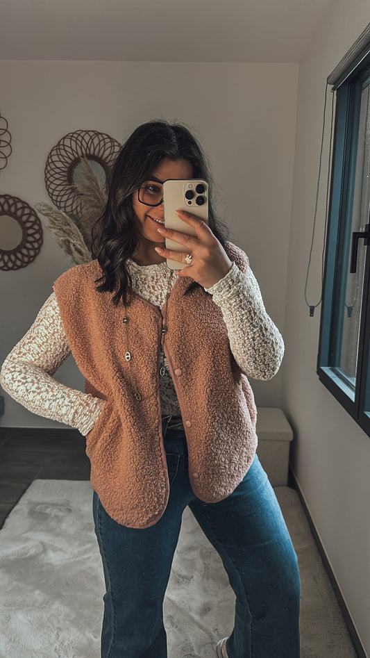 Gilet Clothilde - rose