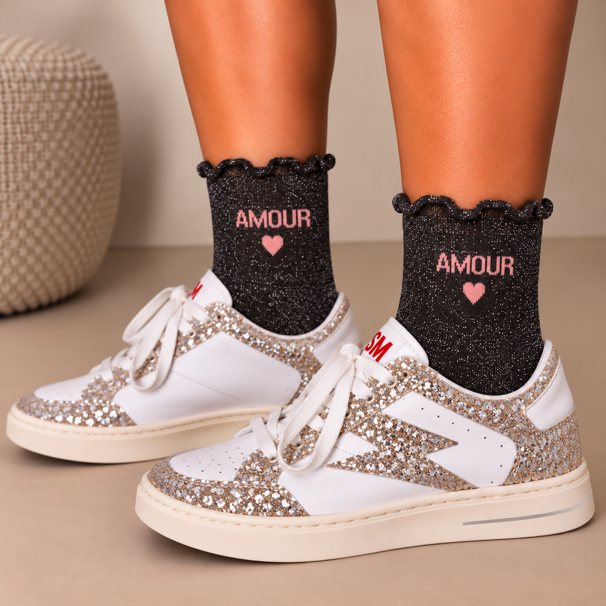 Chaussettes à paillettes