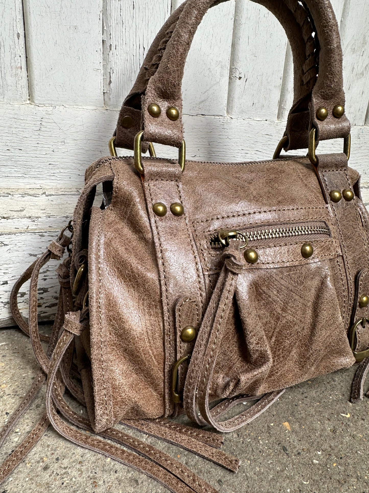 Sac Capucine en cuir mate - small