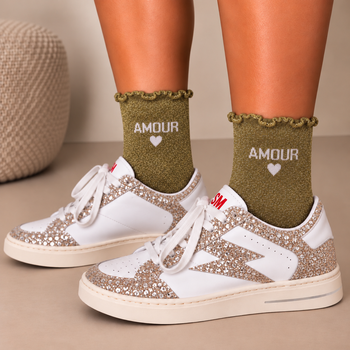 Chaussettes à paillettes