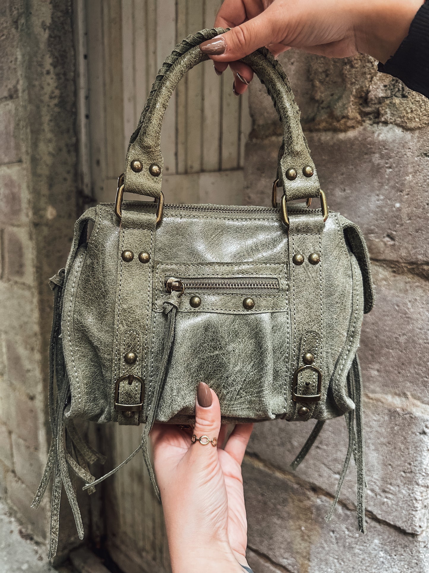 Sac cuir mate - small