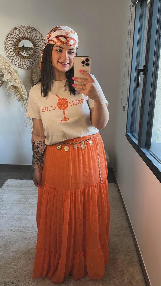 Jupe Hélène - orange