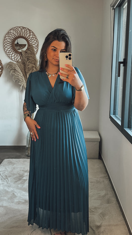 Robe Rosie - bleu canard