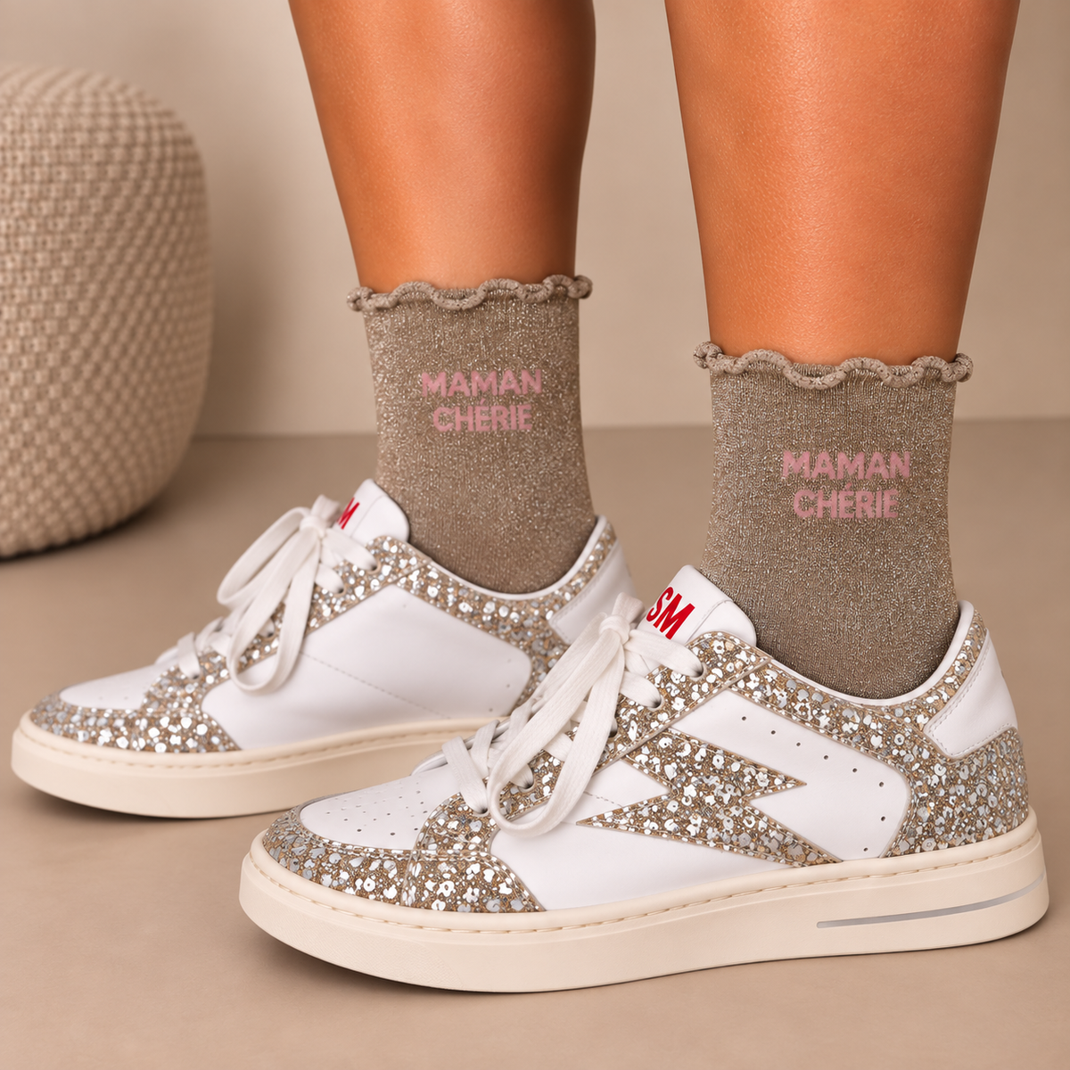 Chaussettes à paillettes