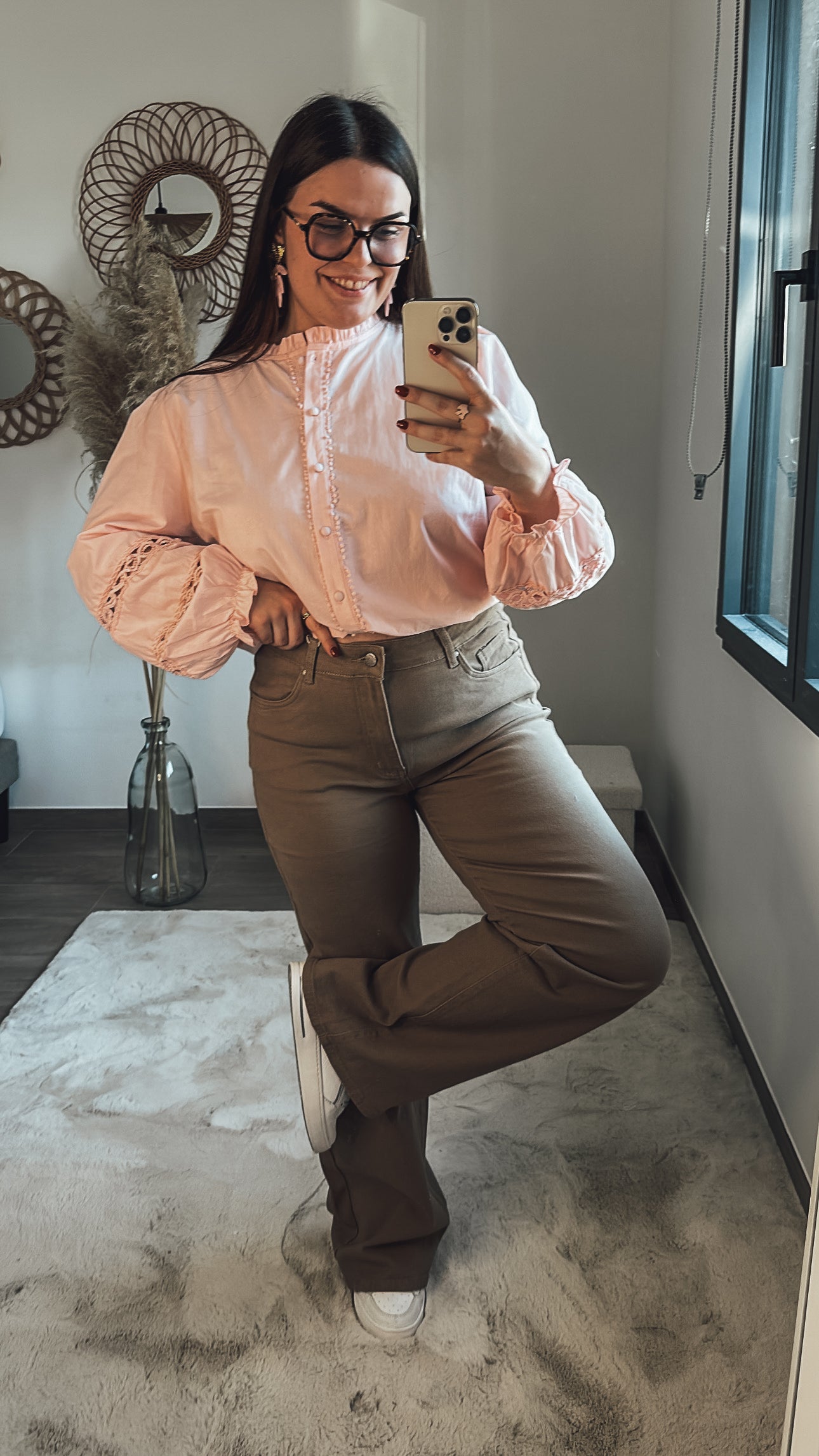 Jean Kate - taupe - FLARE +