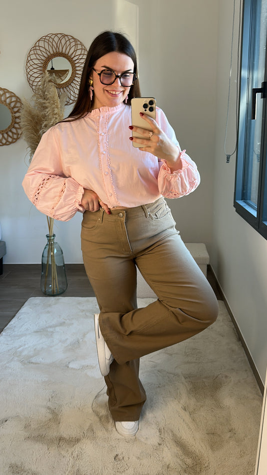 Jean Kate - taupe - FLARE +