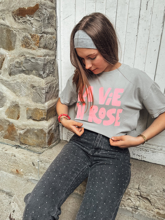 Tee-shirt « LA VIE EN ROSE »