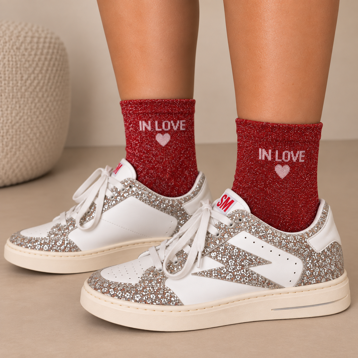 Chaussettes à paillettes