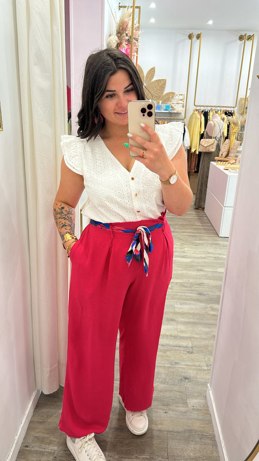 Pantalon Ina - fuchsia