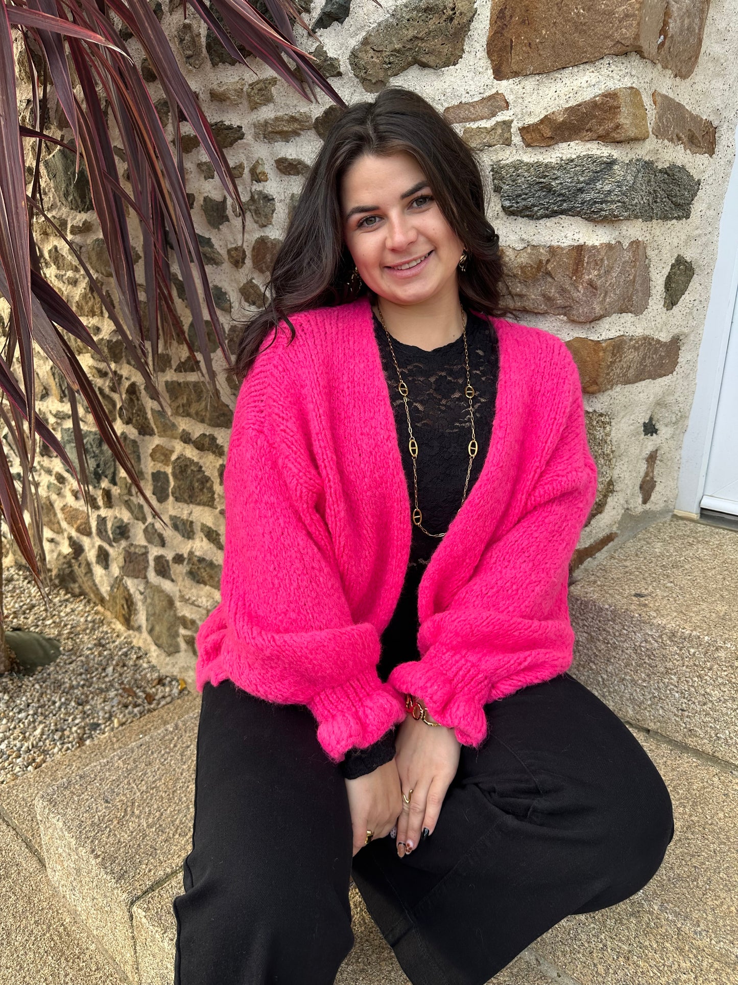 Gilet Céline - fuschia