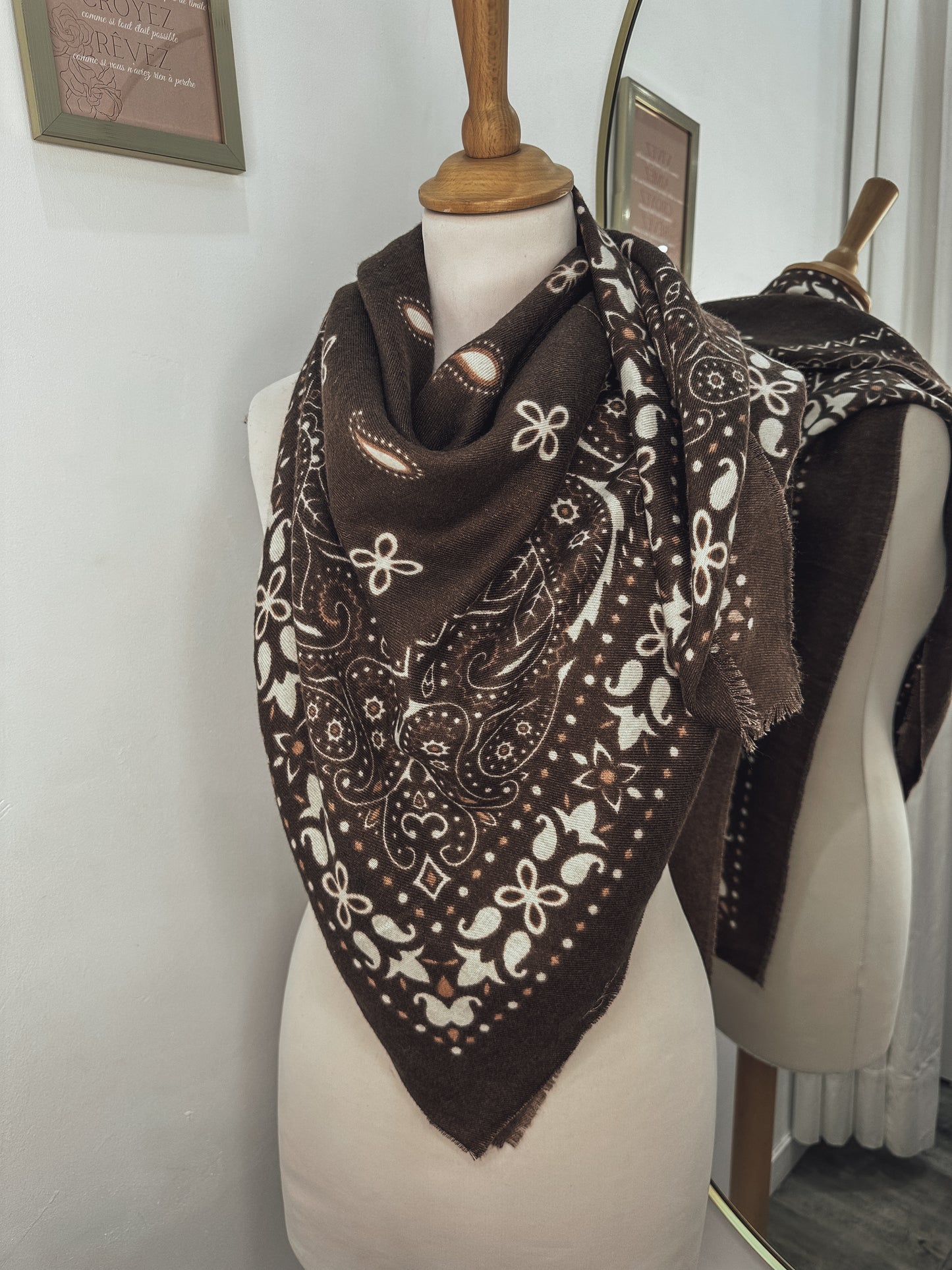 Foulard - chocolat