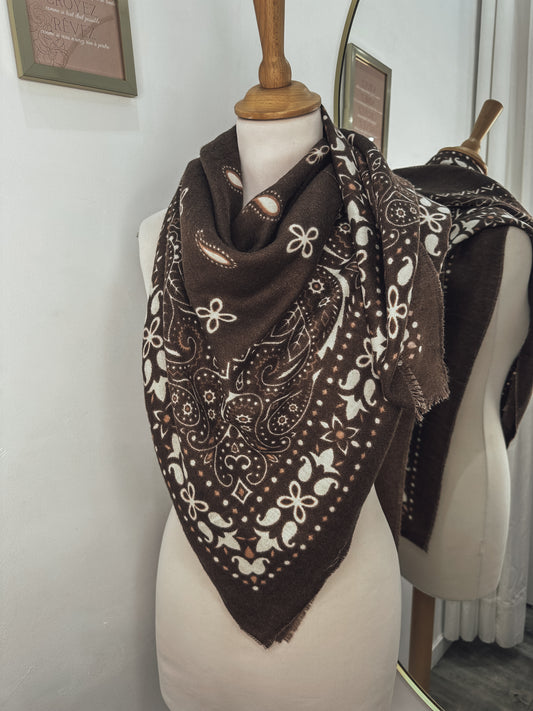 Foulard - chocolat