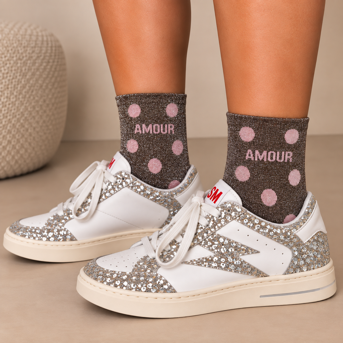 Chaussettes à paillettes
