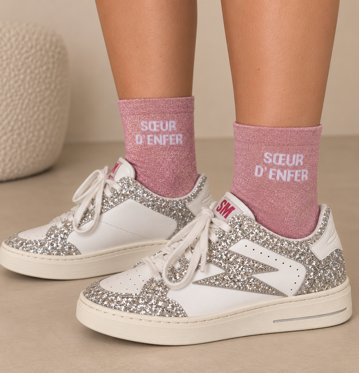 Chaussettes à paillettes