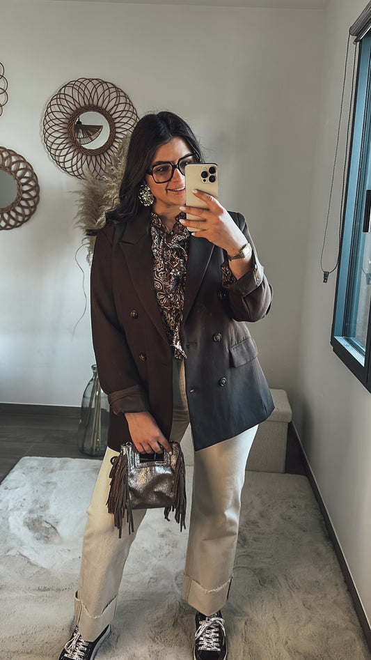 Blazer Eva - chocolat