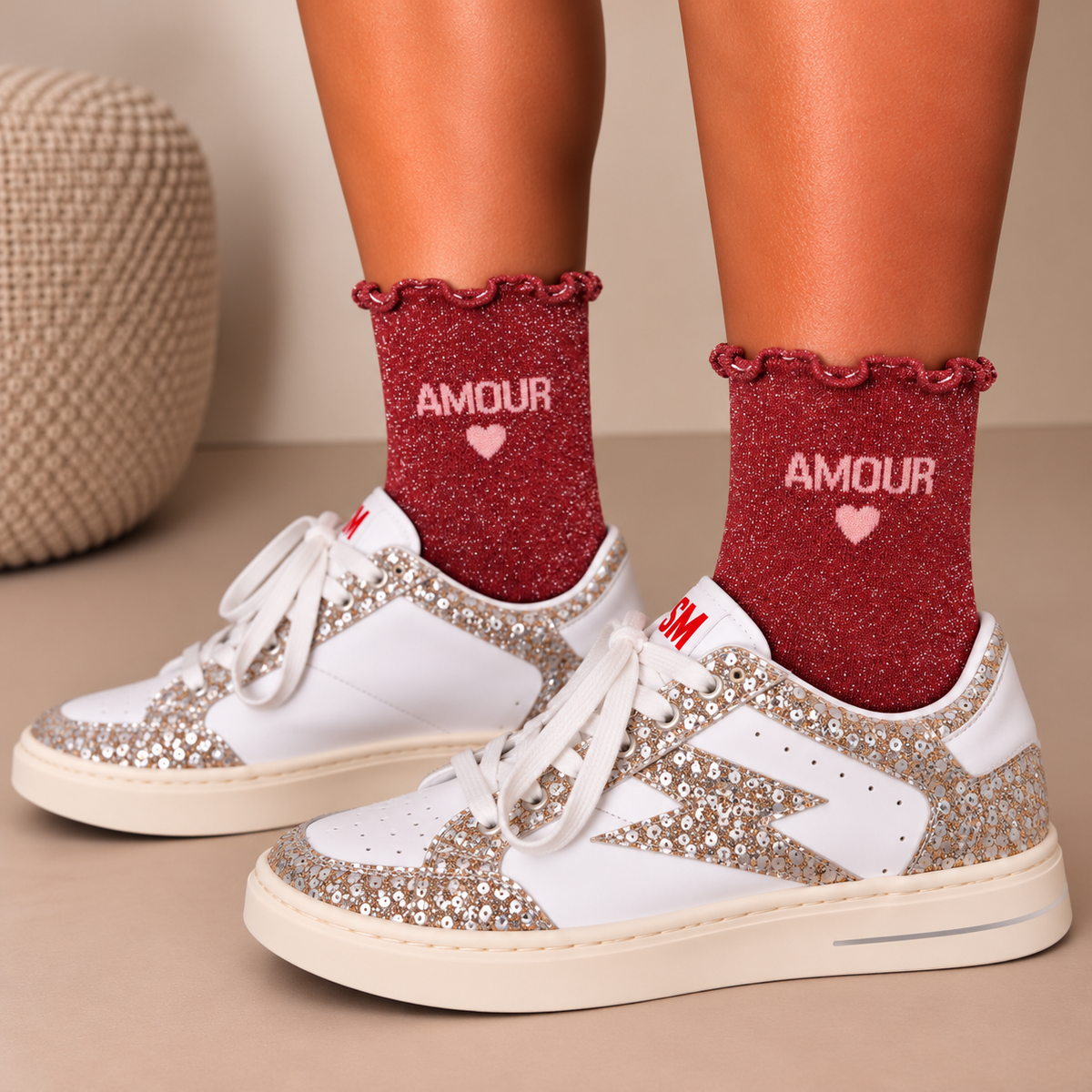 Chaussettes à paillettes