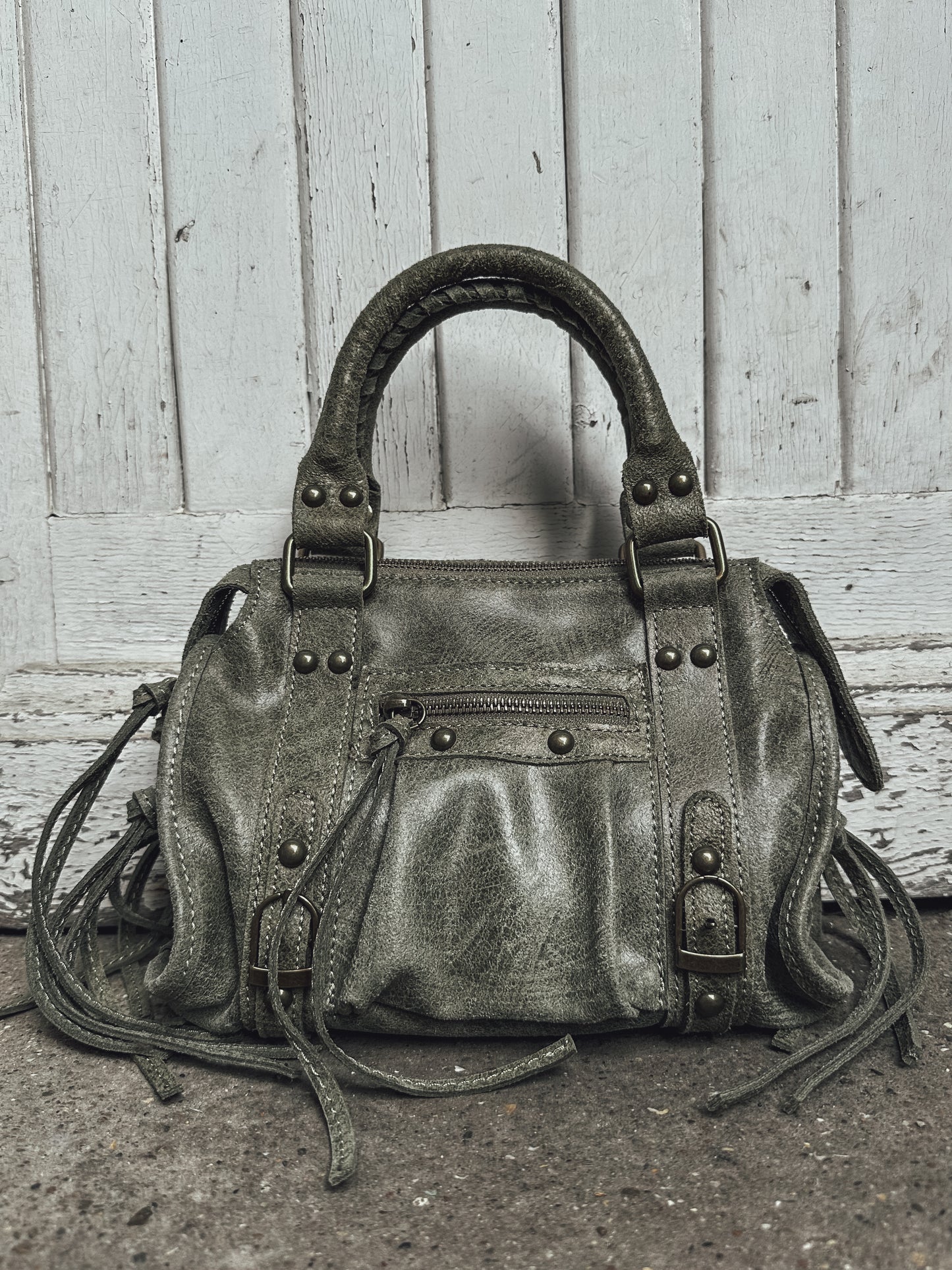 Sac Capucine en cuir mate - small