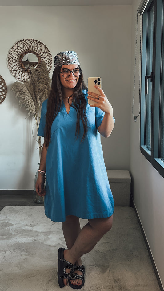 Robe Flavie - bleu +