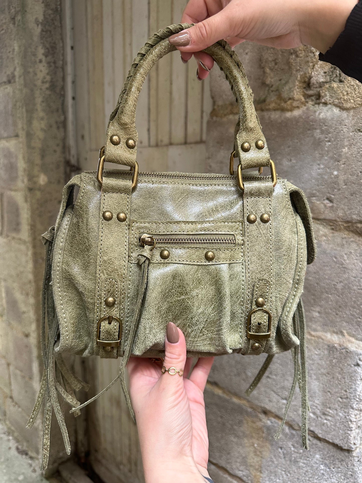 Sac cuir mate - small