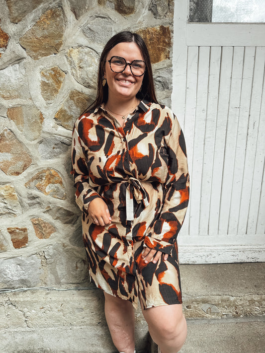 Robe Alexandra + marron